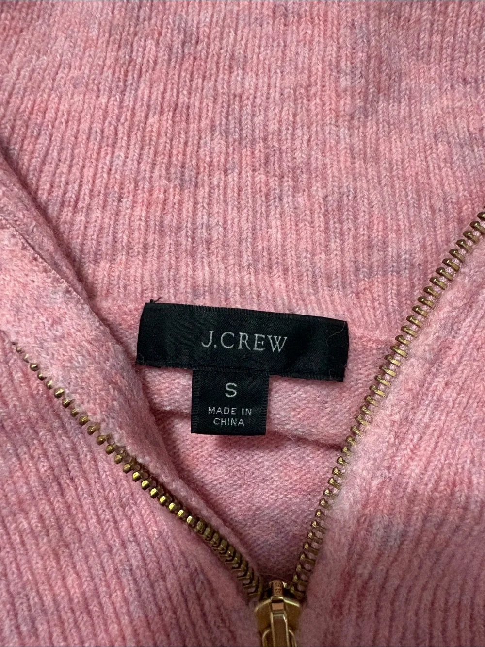 J. Crew Pink Half-Zip Hoodie sweater dress